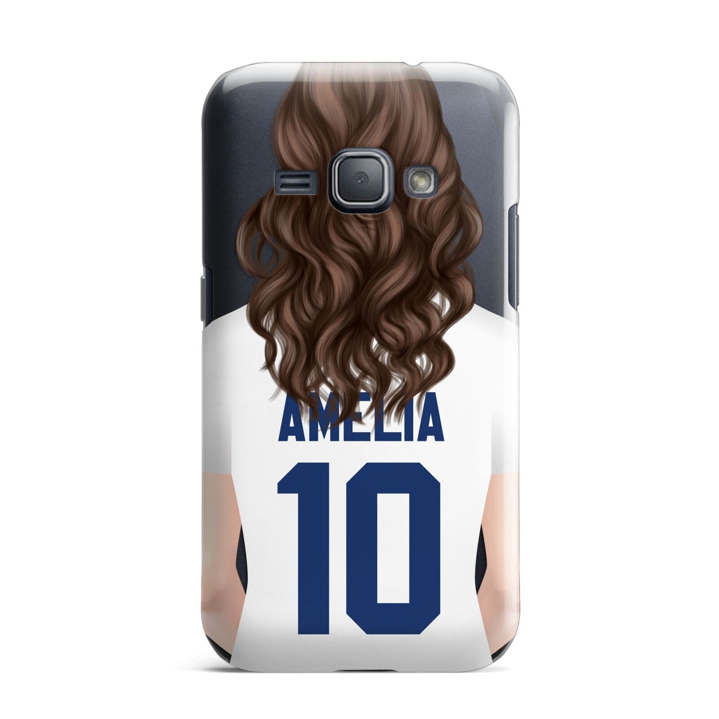 Womens Footballer Personalised Samsung Galaxy J1 2016 Case