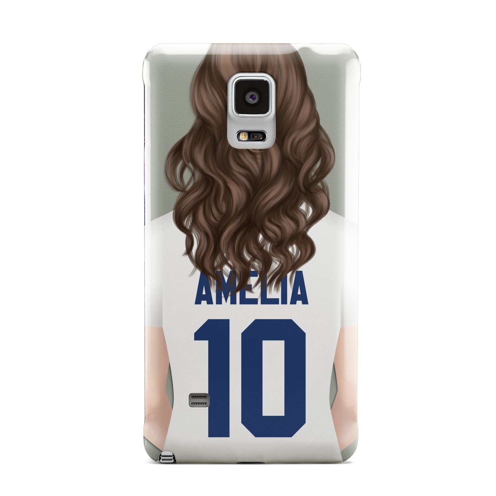 Womens Footballer Personalised Samsung Galaxy Note 4 Case