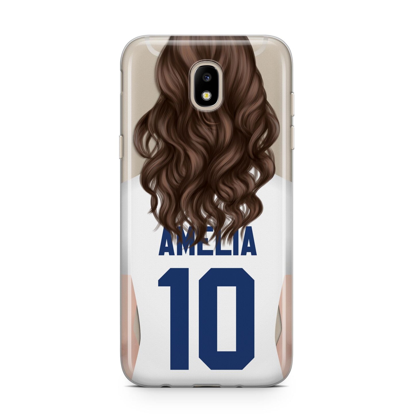 Womens Footballer Personalised Samsung J5 2017 Case