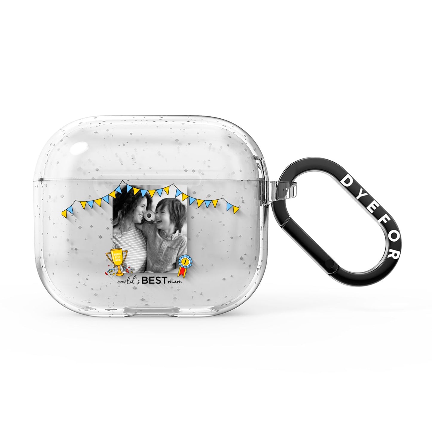 Worlds Best Mum AirPods Glitter Case 3rd Gen
