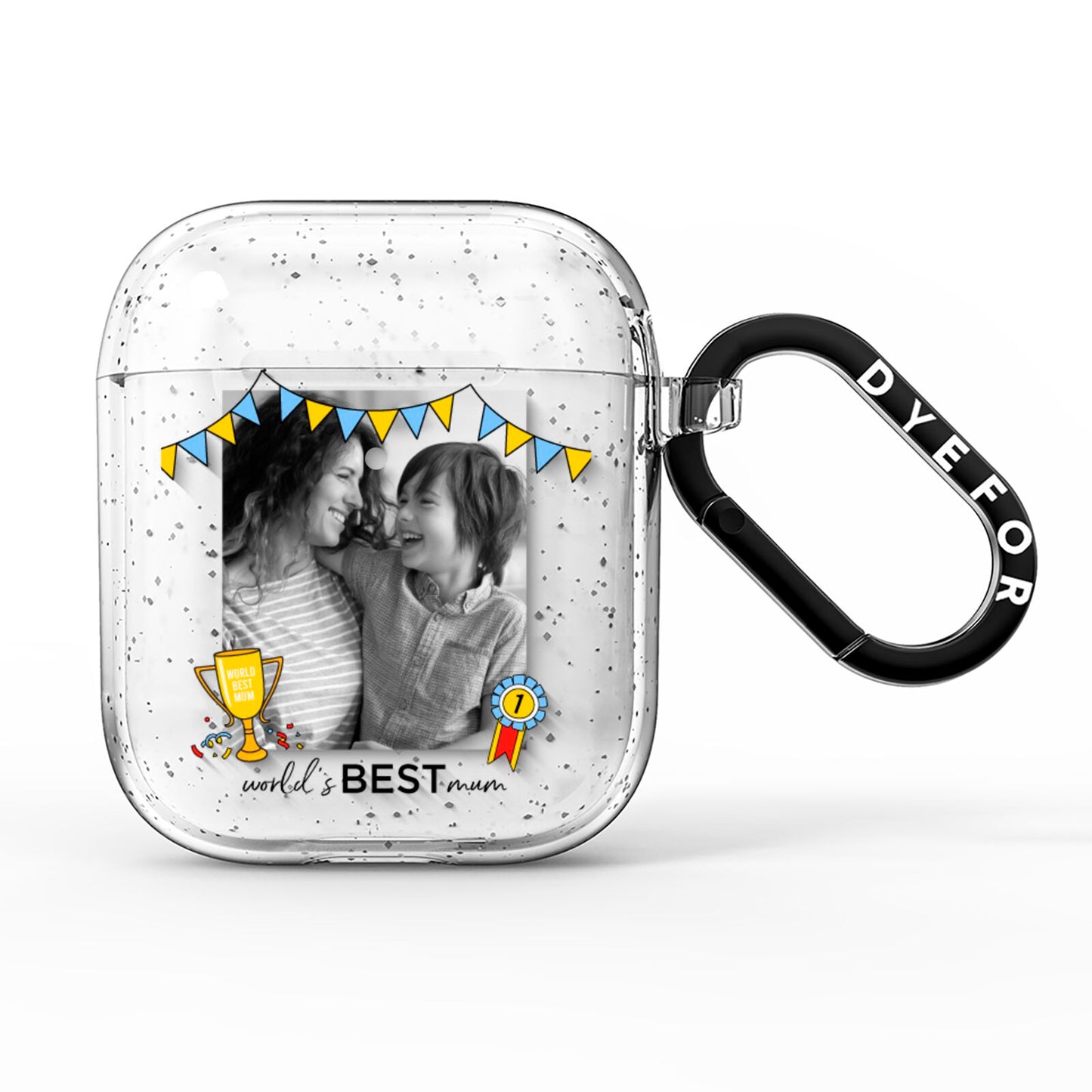 Worlds Best Mum AirPods Glitter Case