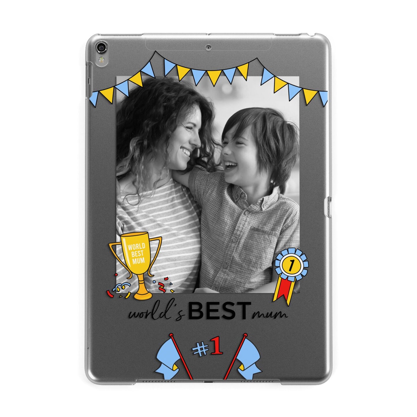 Worlds Best Mum Apple iPad Grey Case