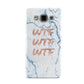 Wtf Rose Gold Blue Marble Effect Samsung Galaxy A3 Case