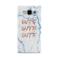 Wtf Rose Gold Blue Marble Effect Samsung Galaxy A5 Case