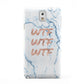 Wtf Rose Gold Blue Marble Effect Samsung Galaxy Note 3 Case