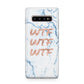 Wtf Rose Gold Blue Marble Effect Samsung Galaxy S10 Plus Case