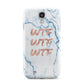 Wtf Rose Gold Blue Marble Effect Samsung Galaxy S4 Case