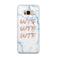 Wtf Rose Gold Blue Marble Effect Samsung Galaxy S8 Plus Case