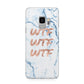 Wtf Rose Gold Blue Marble Effect Samsung Galaxy S9 Case
