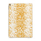 Yellow Snakeskin Apple iPad Gold Case