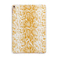 Yellow Snakeskin Apple iPad Rose Gold Case