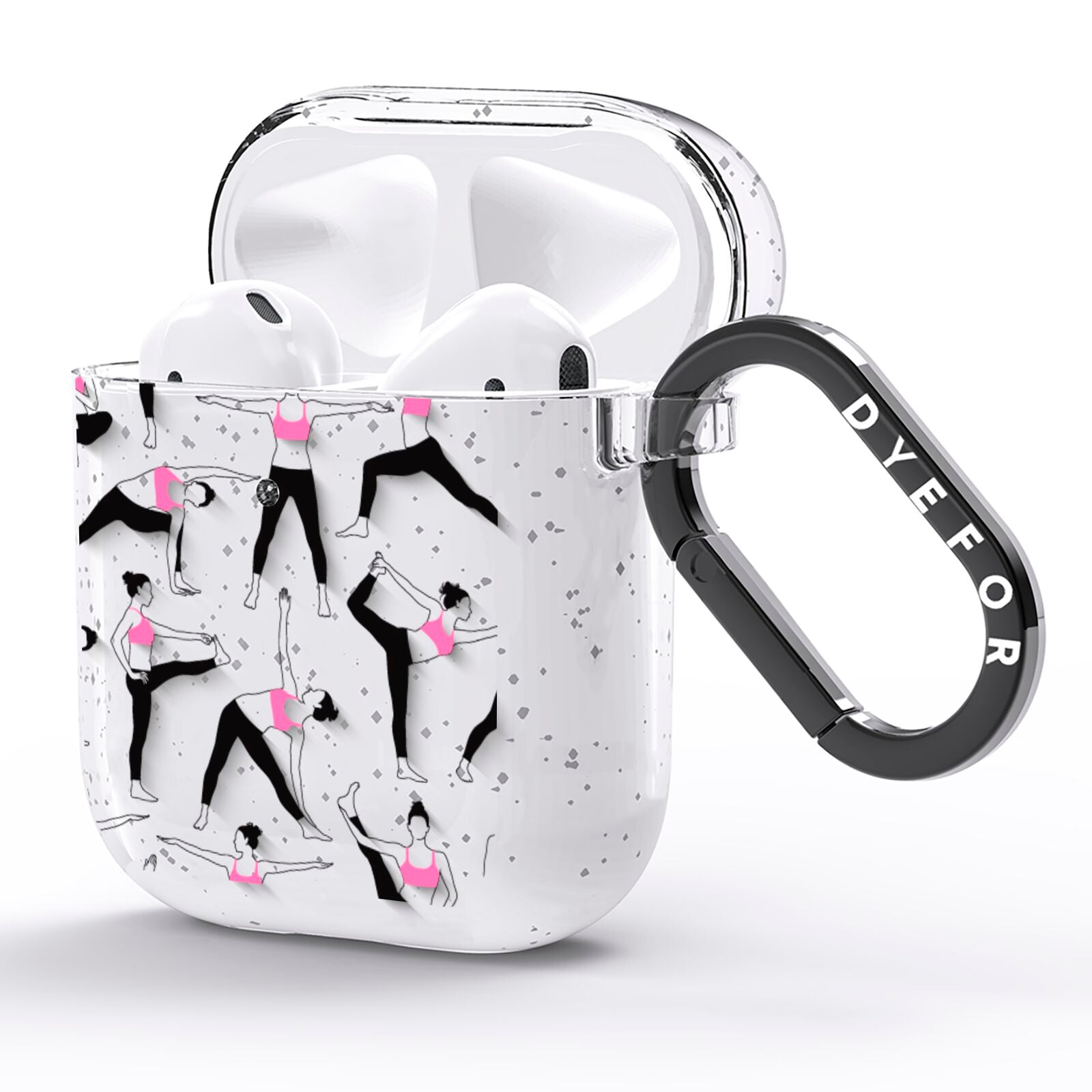 Yoga AirPods Glitter Case Side Image