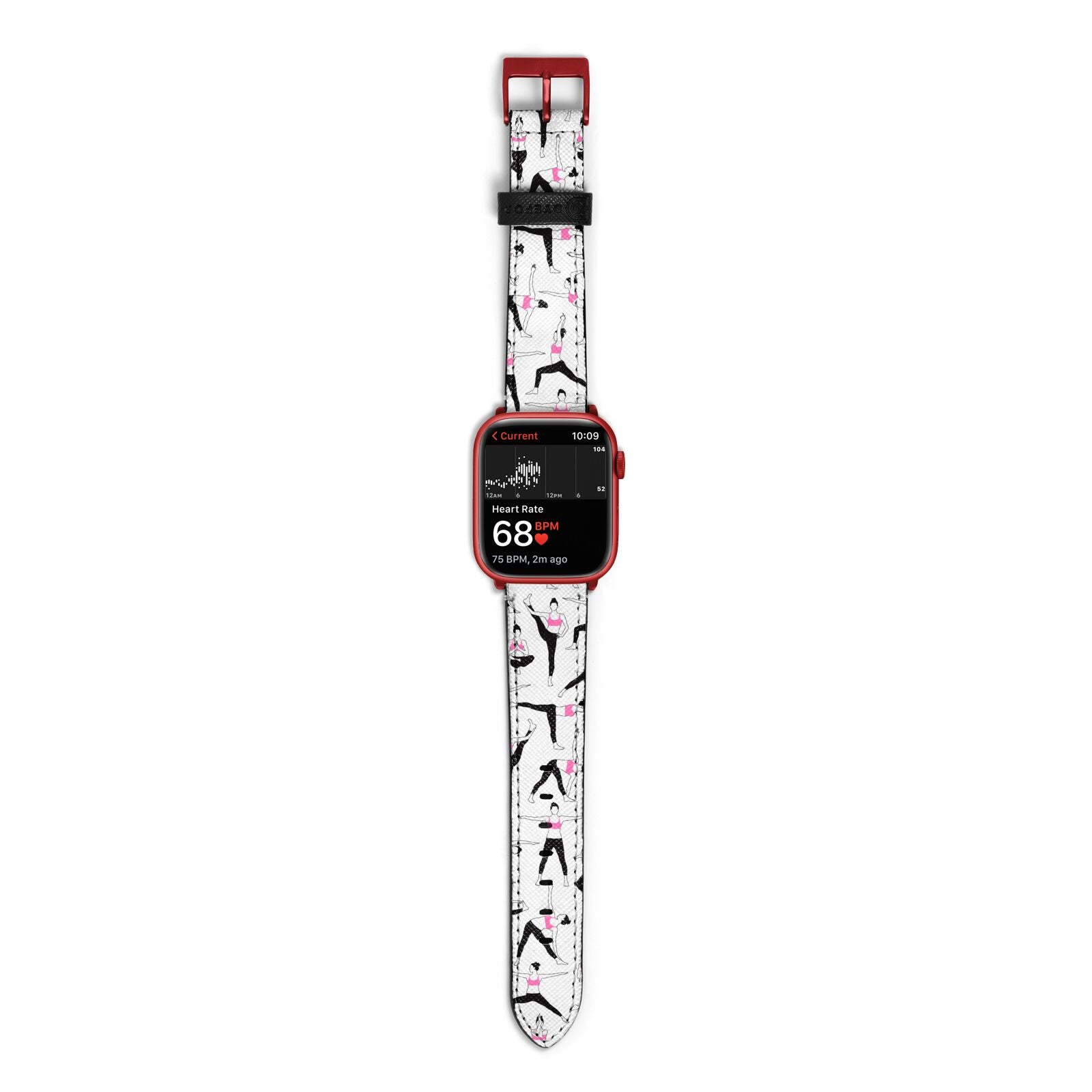 Yoga Apple Watch Strap Size 38mm with Red Hardware