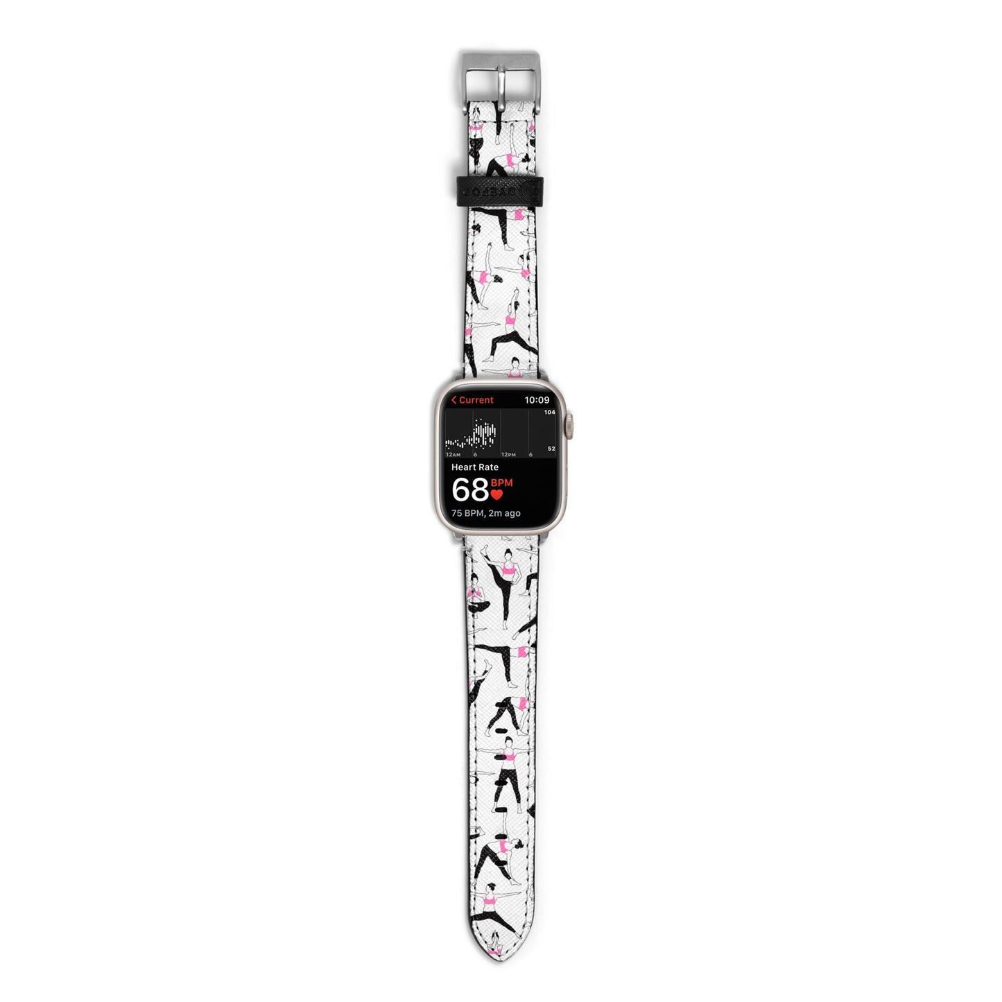 Yoga Apple Watch Strap Size 38mm with Silver Hardware