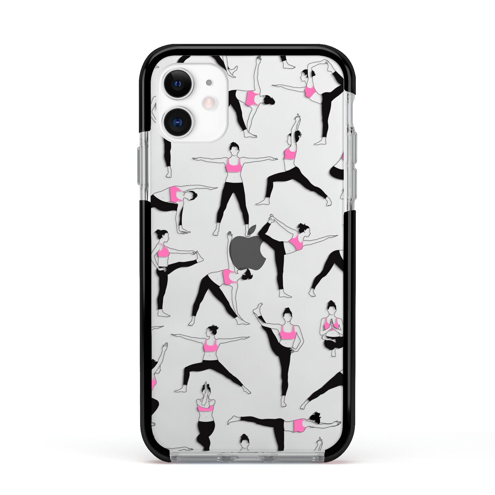 Yoga Apple iPhone 11 in White with Black Impact Case