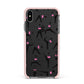 Yoga Apple iPhone Xs Max Impact Case Pink Edge on Black Phone