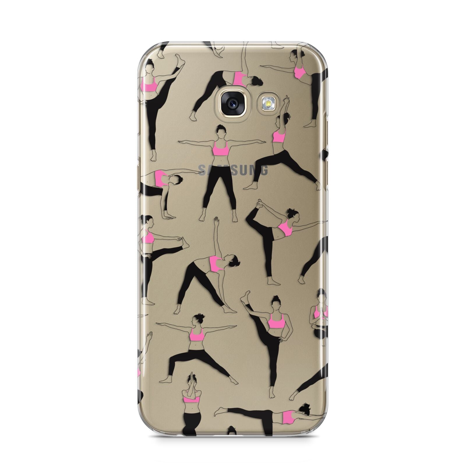 Yoga Samsung Galaxy A5 2017 Case on gold phone