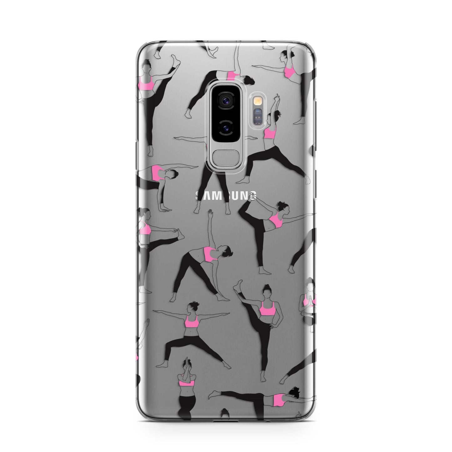 Yoga Samsung Galaxy S9 Plus Case on Silver phone