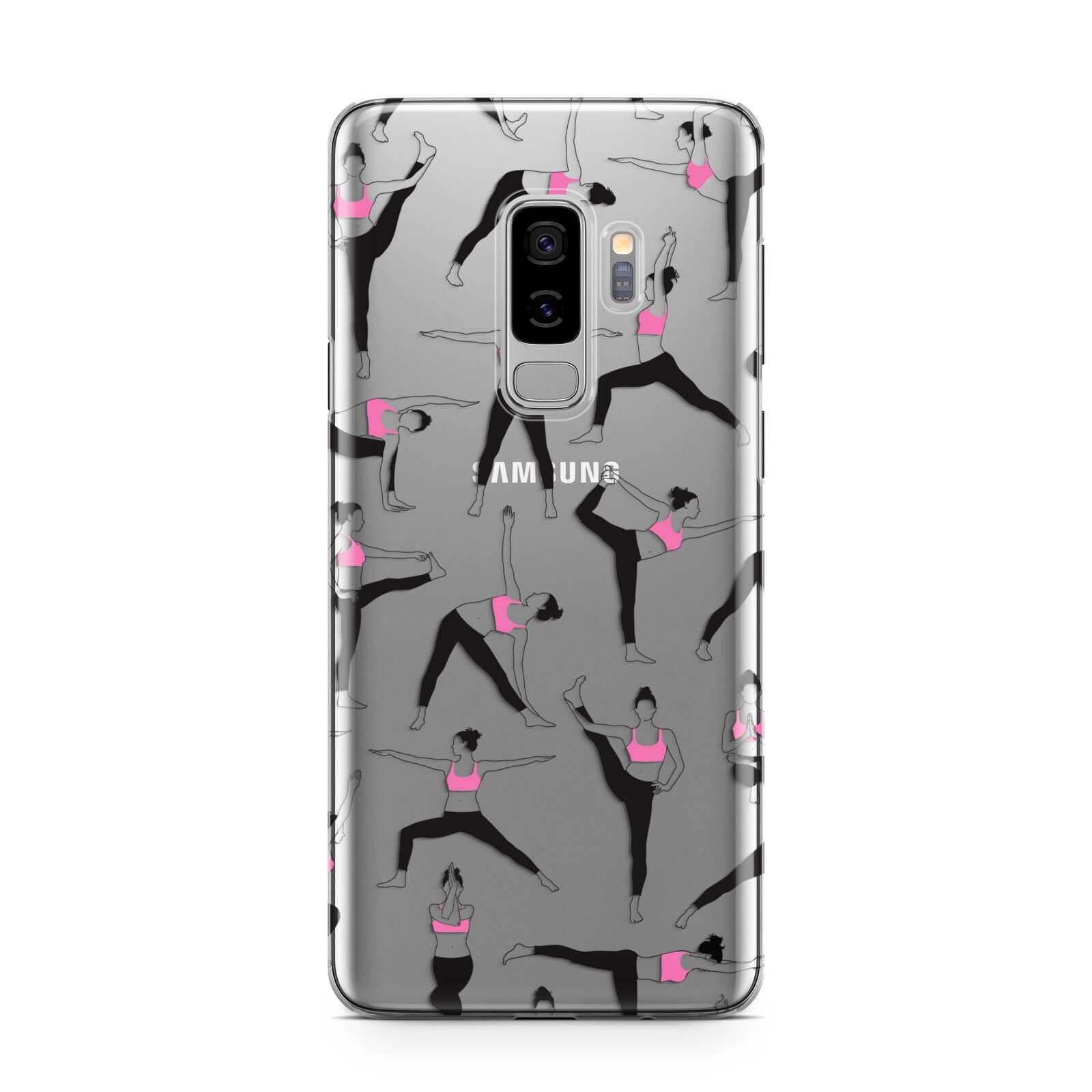 Yoga Samsung Galaxy S9 Plus Case on Silver phone