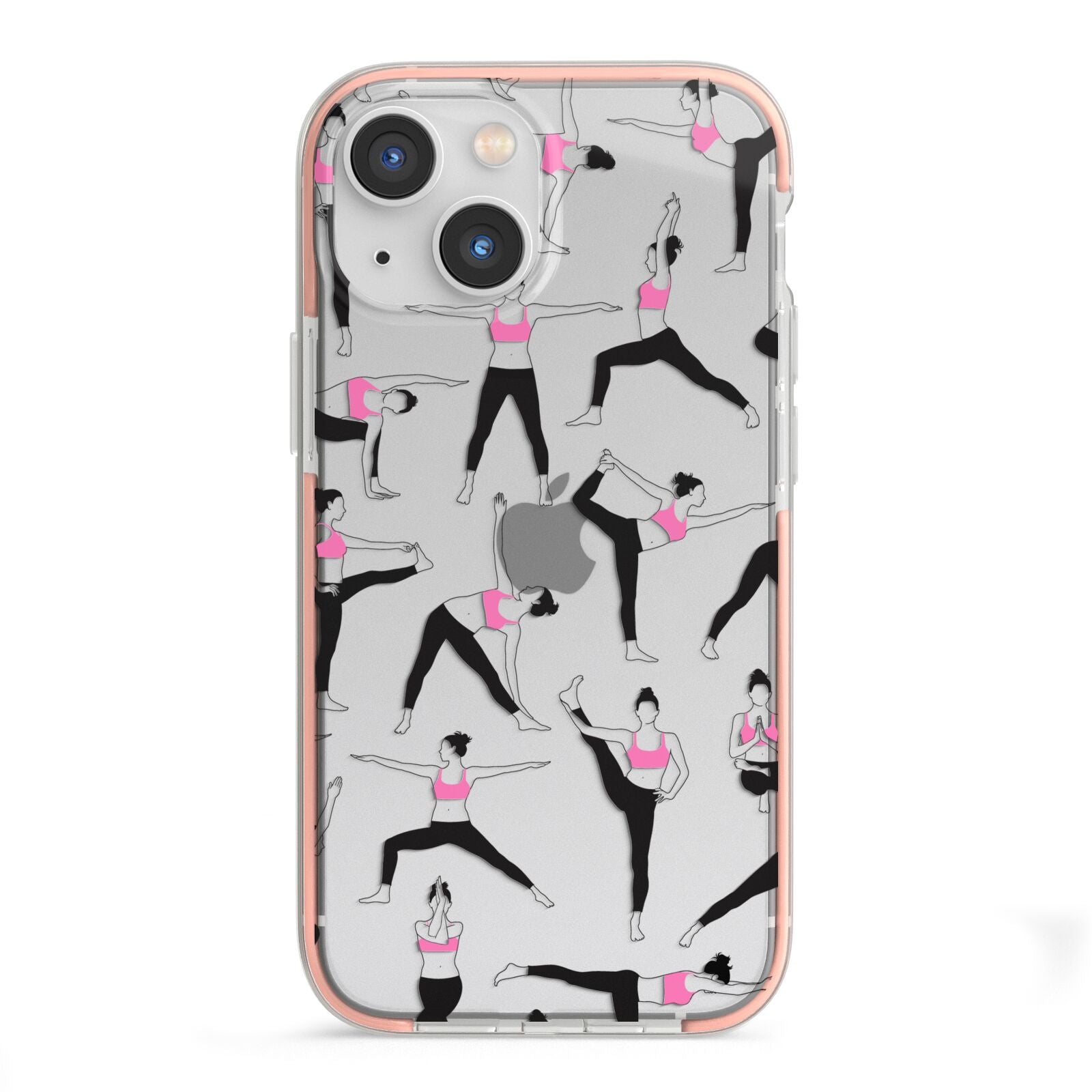 Yoga iPhone 13 Mini TPU Impact Case with Pink Edges