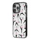 Yoga iPhone 14 Pro Max Black Impact Case Side Angle on Silver phone