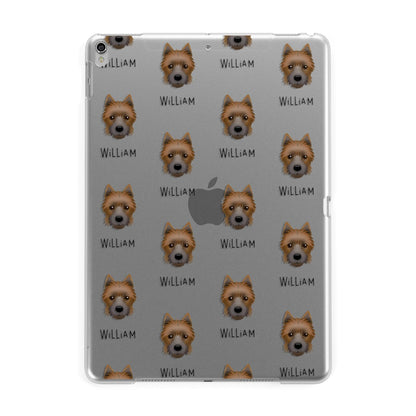 Yorkie Russell Icon with Name Apple iPad Silver Case
