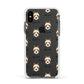Yorkie Russell Icon with Name Apple iPhone Xs Impact Case White Edge on Black Phone