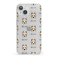 Yorkie Russell Icon with Name iPhone 13 Clear Bumper Case