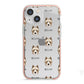 Yorkie Russell Icon with Name iPhone 13 Mini TPU Impact Case with Pink Edges