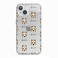 Yorkie Russell Icon with Name iPhone 13 TPU Impact Case with White Edges