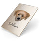 Yorkie Russell Personalised Apple iPad Case on Gold iPad Side View