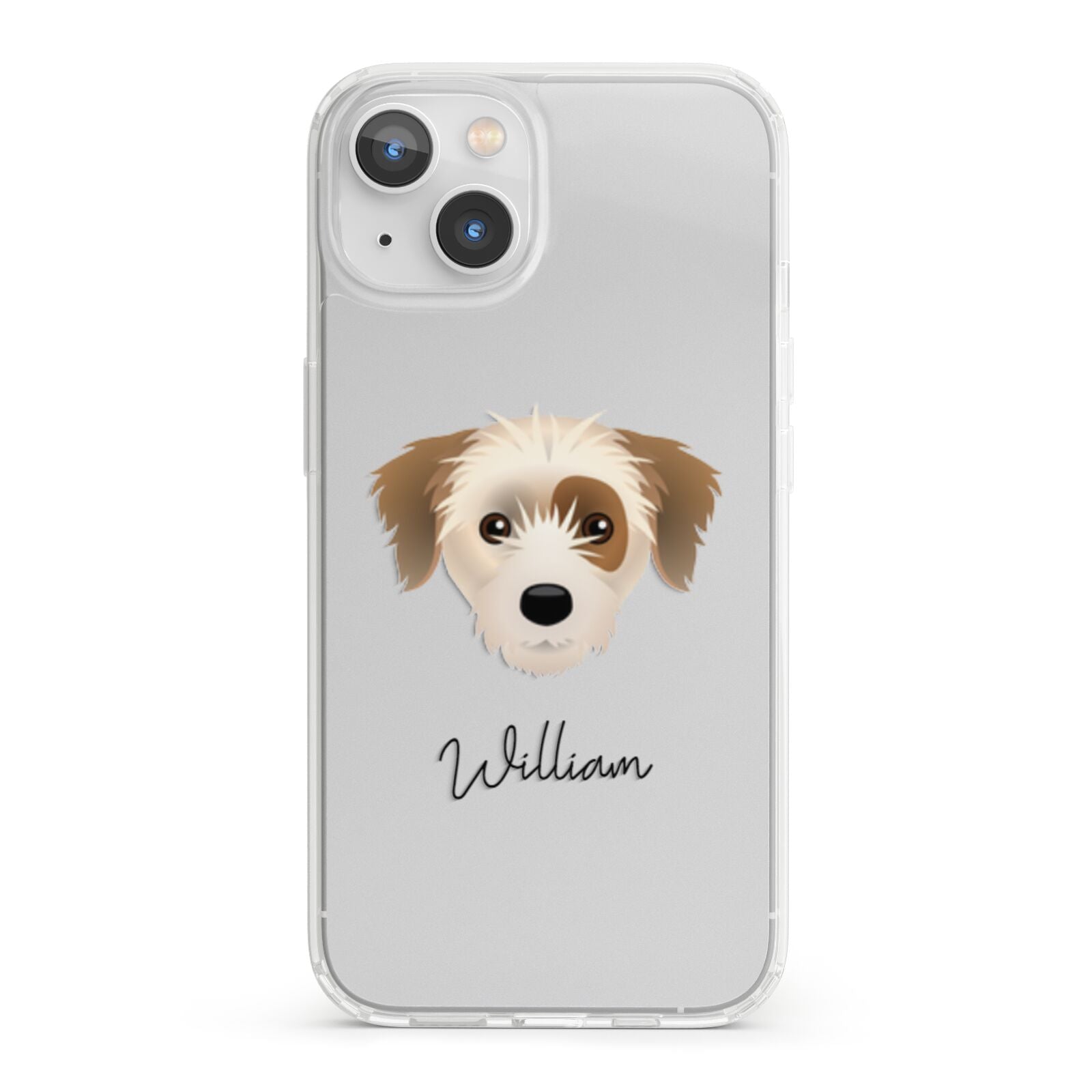 Yorkie Russell Personalised iPhone 13 Clear Bumper Case