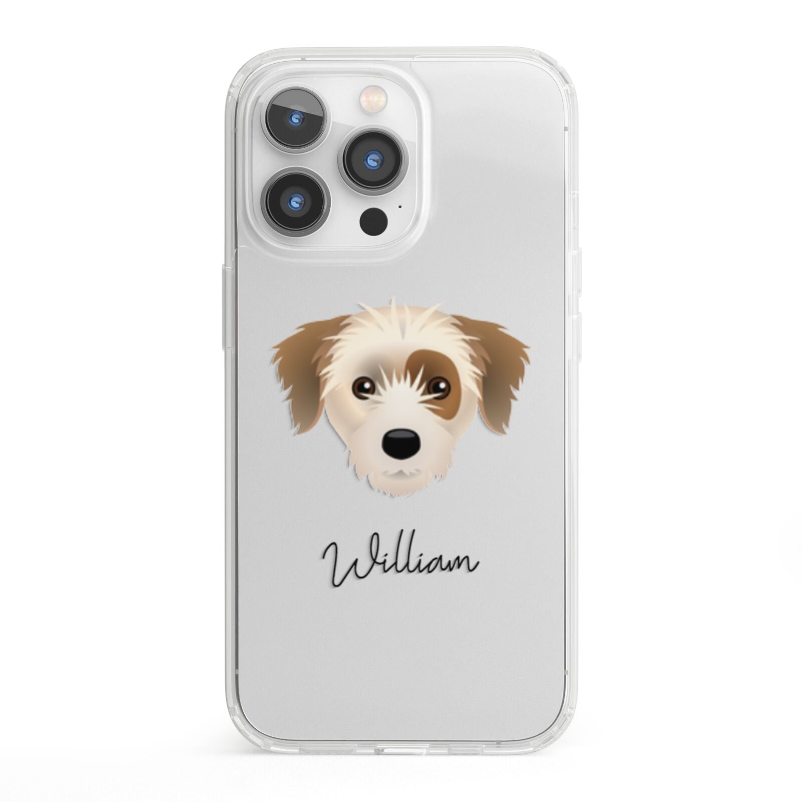 Yorkie Russell Personalised iPhone 13 Pro Clear Bumper Case
