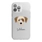 Yorkie Russell Personalised iPhone 13 Pro Max TPU Impact Case with White Edges
