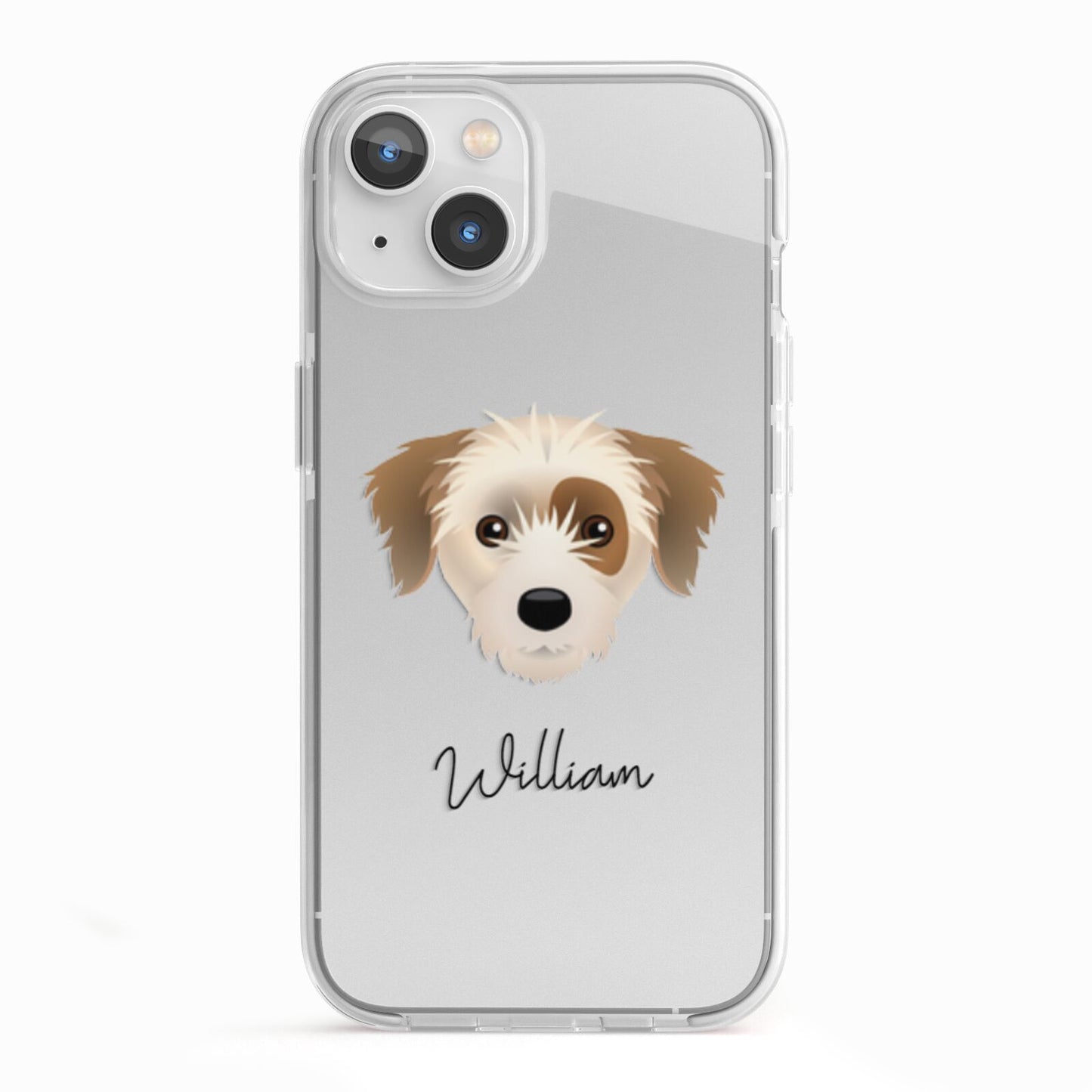 Yorkie Russell Personalised iPhone 13 TPU Impact Case with White Edges