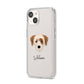 Yorkie Russell Personalised iPhone 14 Clear Tough Case Starlight Angled Image