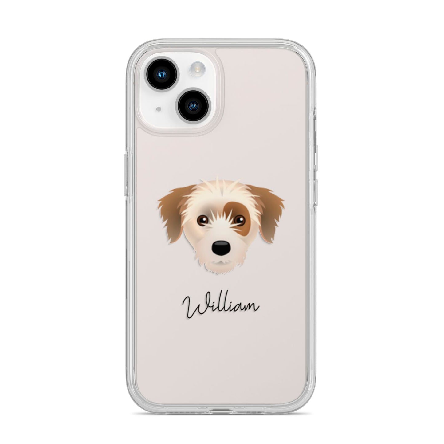 Yorkie Russell Personalised iPhone 14 Clear Tough Case Starlight