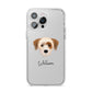 Yorkie Russell Personalised iPhone 14 Pro Max Clear Tough Case Silver