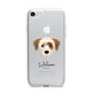 Yorkie Russell Personalised iPhone 7 Bumper Case on Silver iPhone