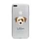 Yorkie Russell Personalised iPhone 7 Plus Bumper Case on Silver iPhone