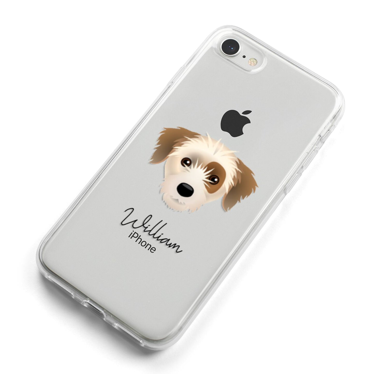 Yorkie Russell Personalised iPhone 8 Bumper Case on Silver iPhone Alternative Image