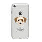 Yorkie Russell Personalised iPhone 8 Bumper Case on Silver iPhone