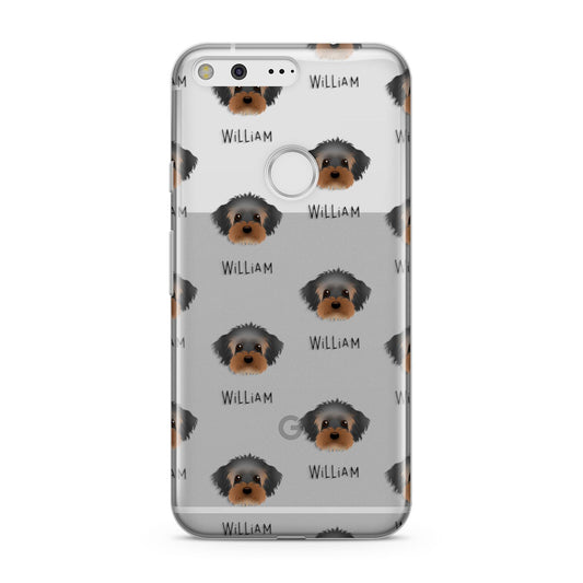 Yorkipoo Icon with Name Google Pixel Case