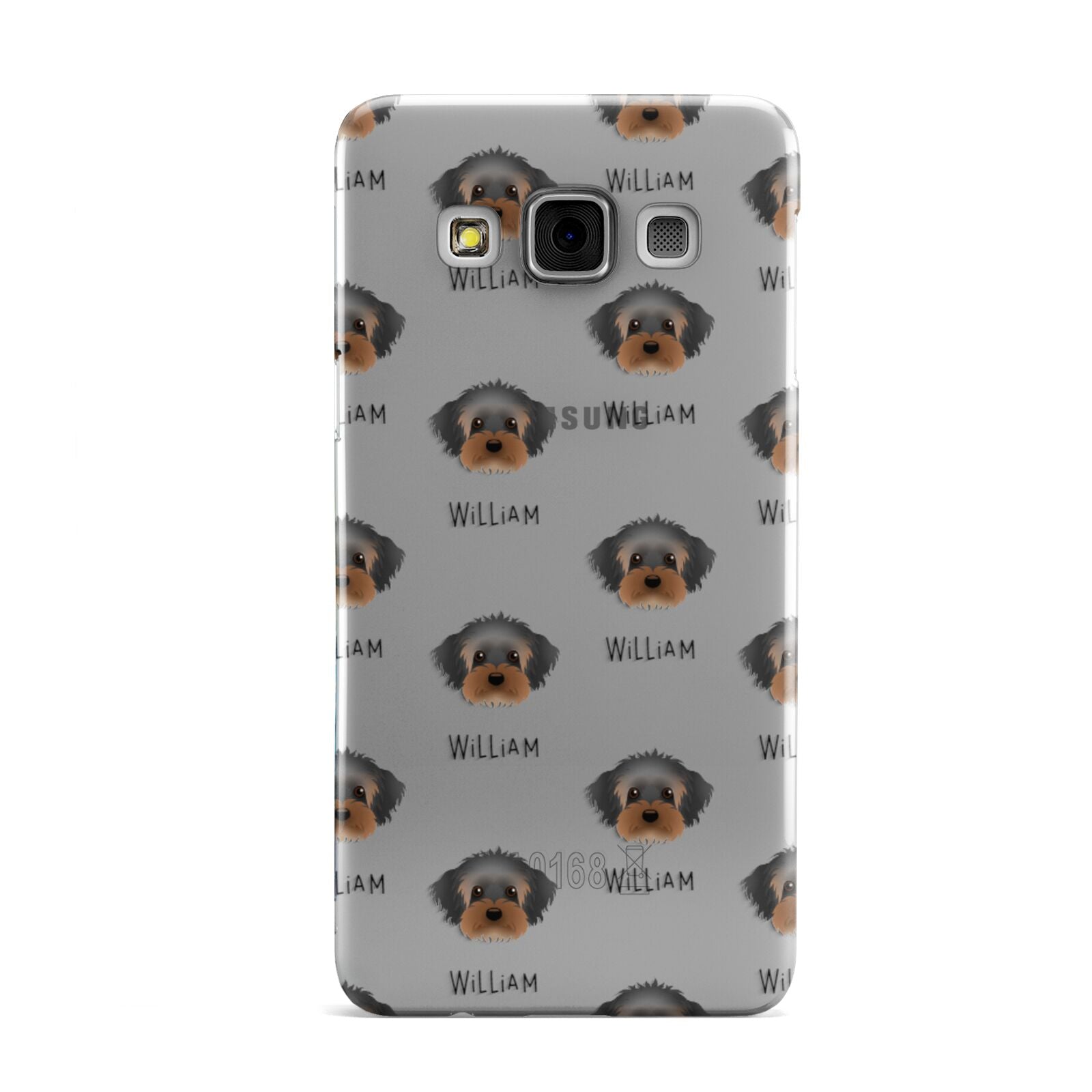 Yorkipoo Icon with Name Samsung Galaxy A3 Case