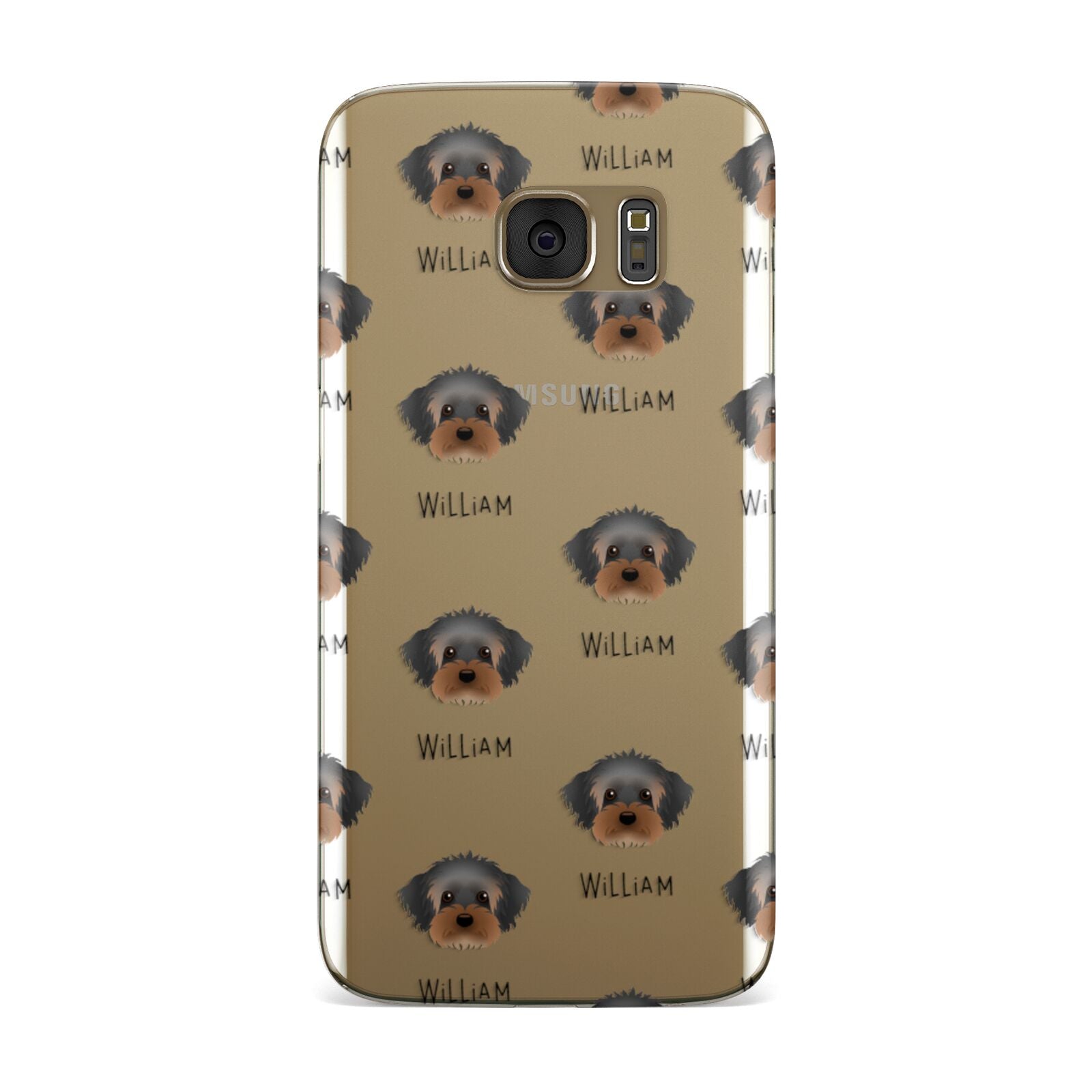 Yorkipoo Icon with Name Samsung Galaxy Case