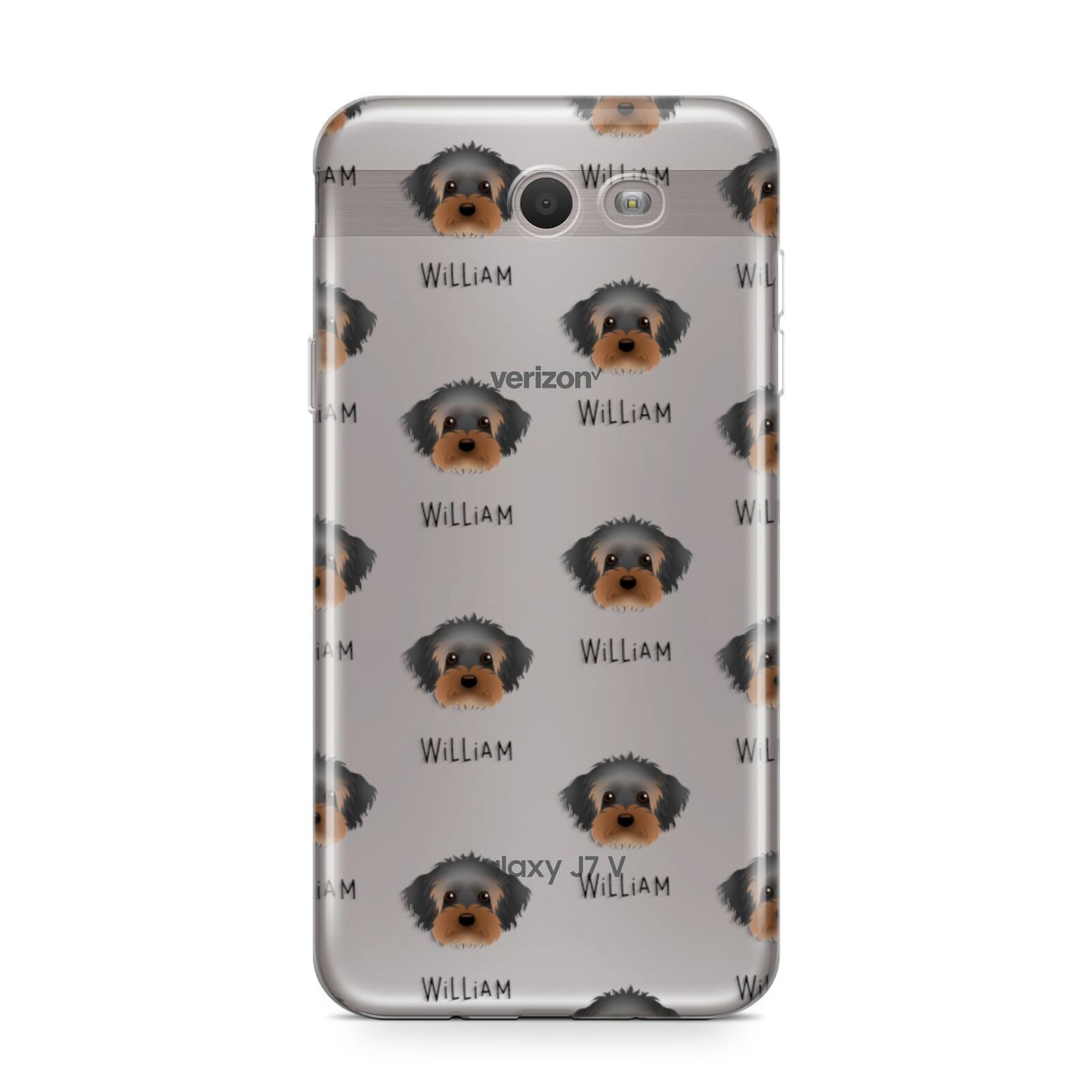 Yorkipoo Icon with Name Samsung Galaxy J7 2017 Case