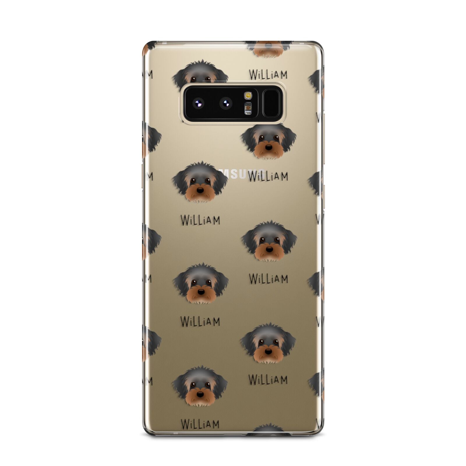 Yorkipoo Icon with Name Samsung Galaxy Note 8 Case