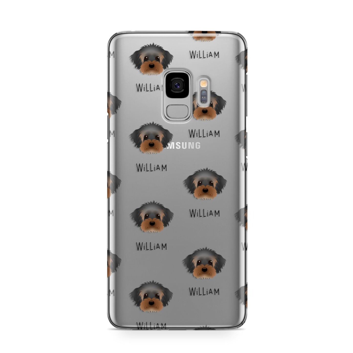 Yorkipoo Icon with Name Samsung Galaxy S9 Case