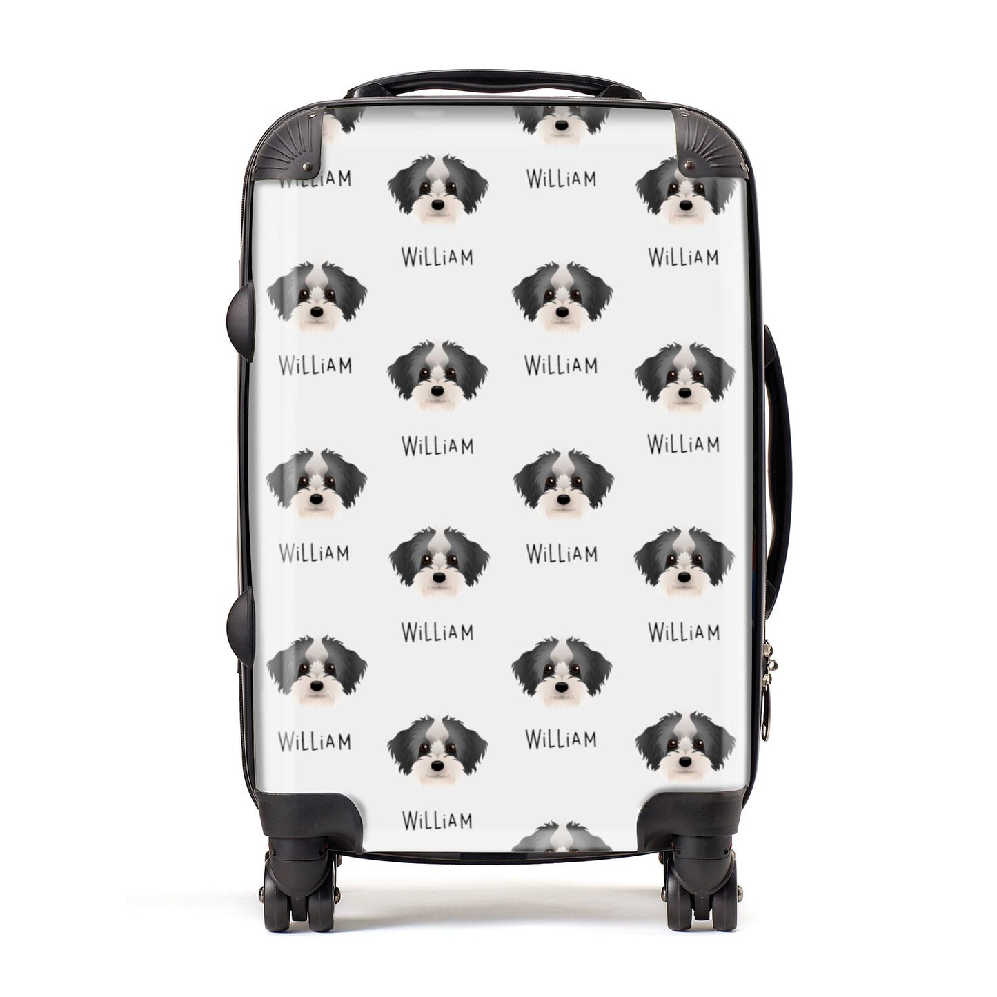 Yorkipoo Icon with Name Suitcase