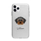 Yorkipoo Personalised Apple iPhone 11 Pro in Silver with Bumper Case